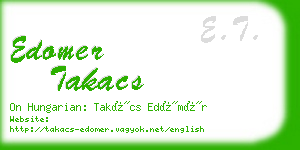 edomer takacs business card